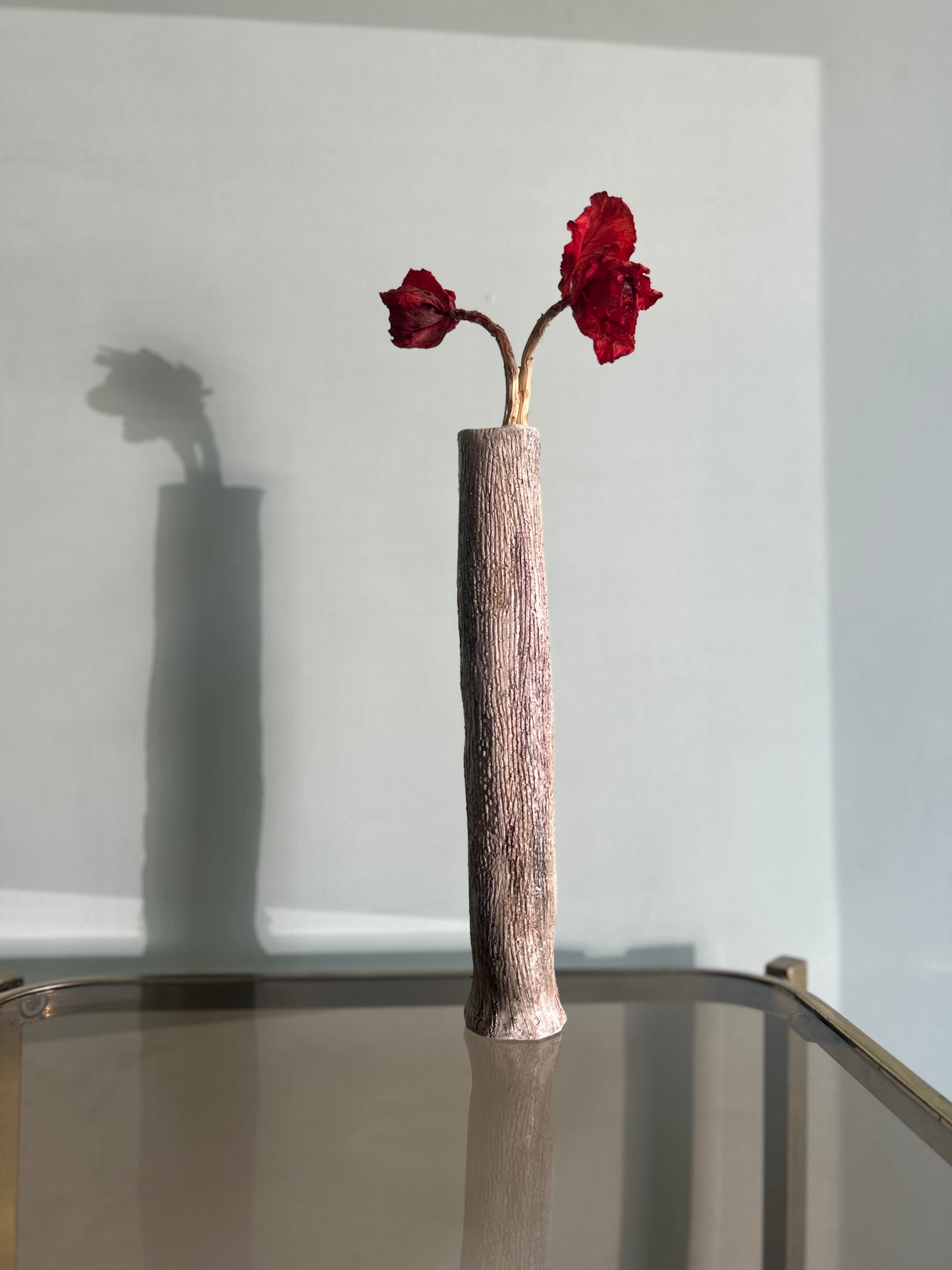 Vaso porta fiore sabbiato