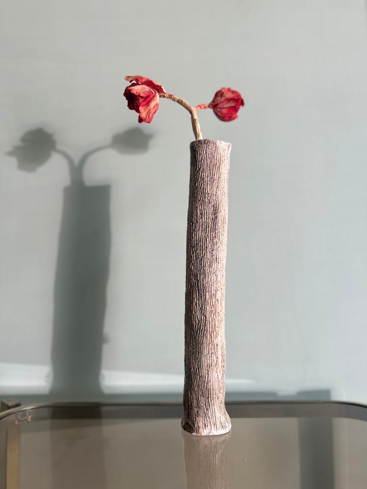 Vaso porta fiore sabbiato