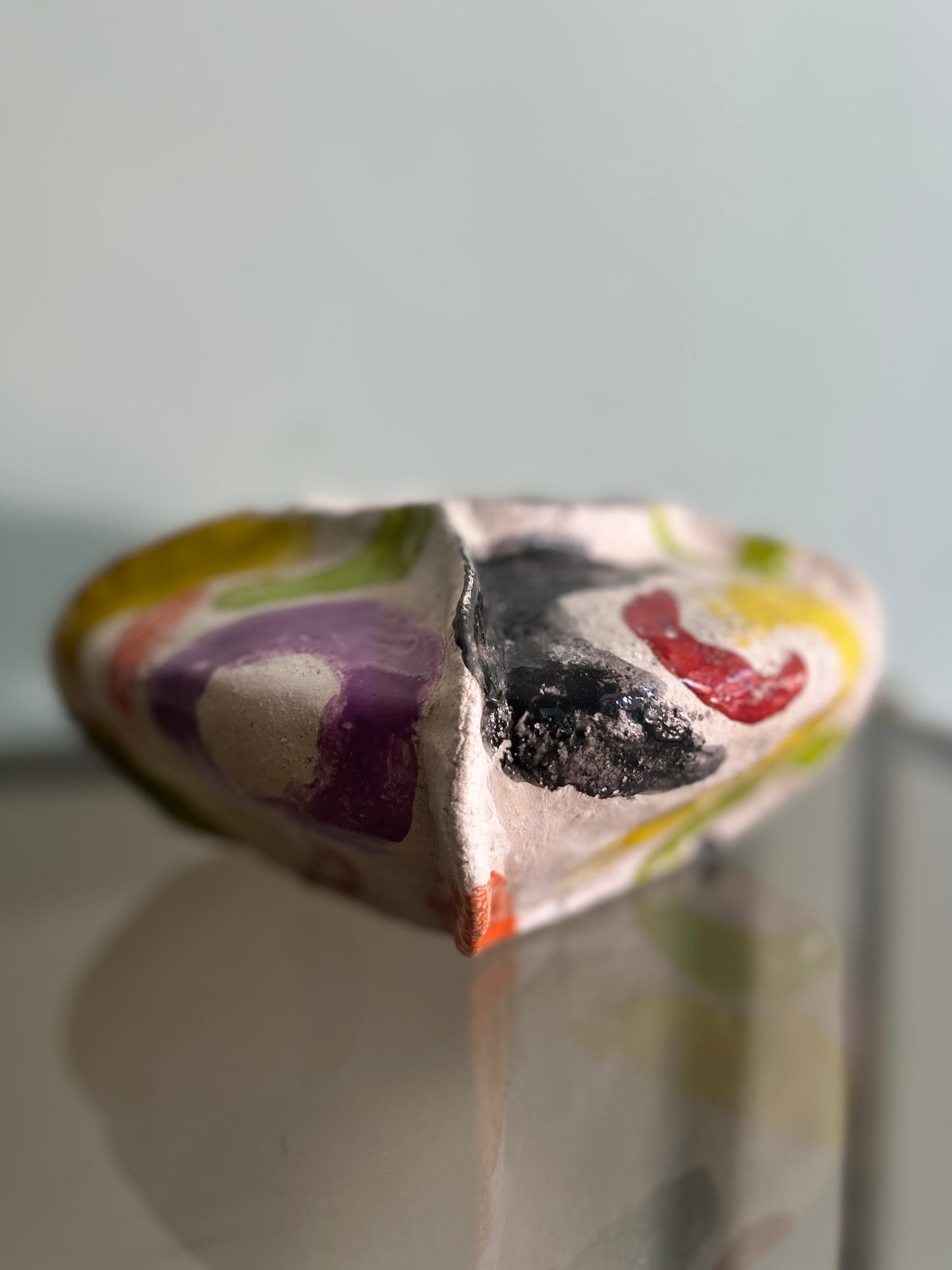 Vaso basso squadrato colorato